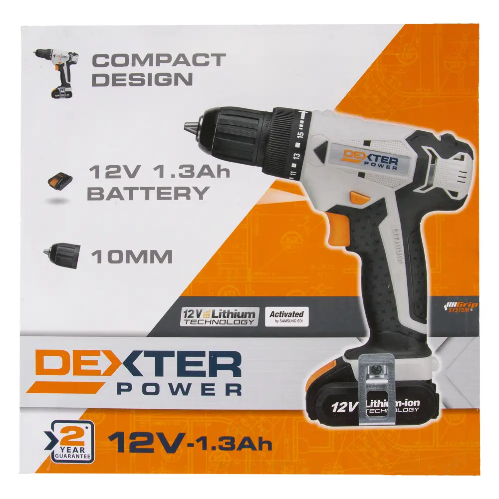 Шуруповерт Dexter,  Li-ion 12 В, 1,3 Ач DEXTER POWER STLM-2153437 - Вид №4