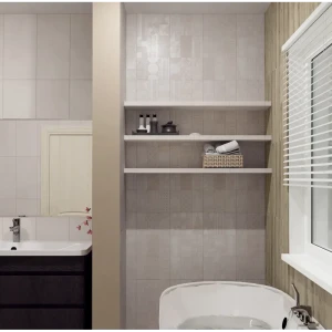 Настенная плитка Axima Фишт Геометрия 30x60 см 1.62 м² матовая цвет светло-бежевый