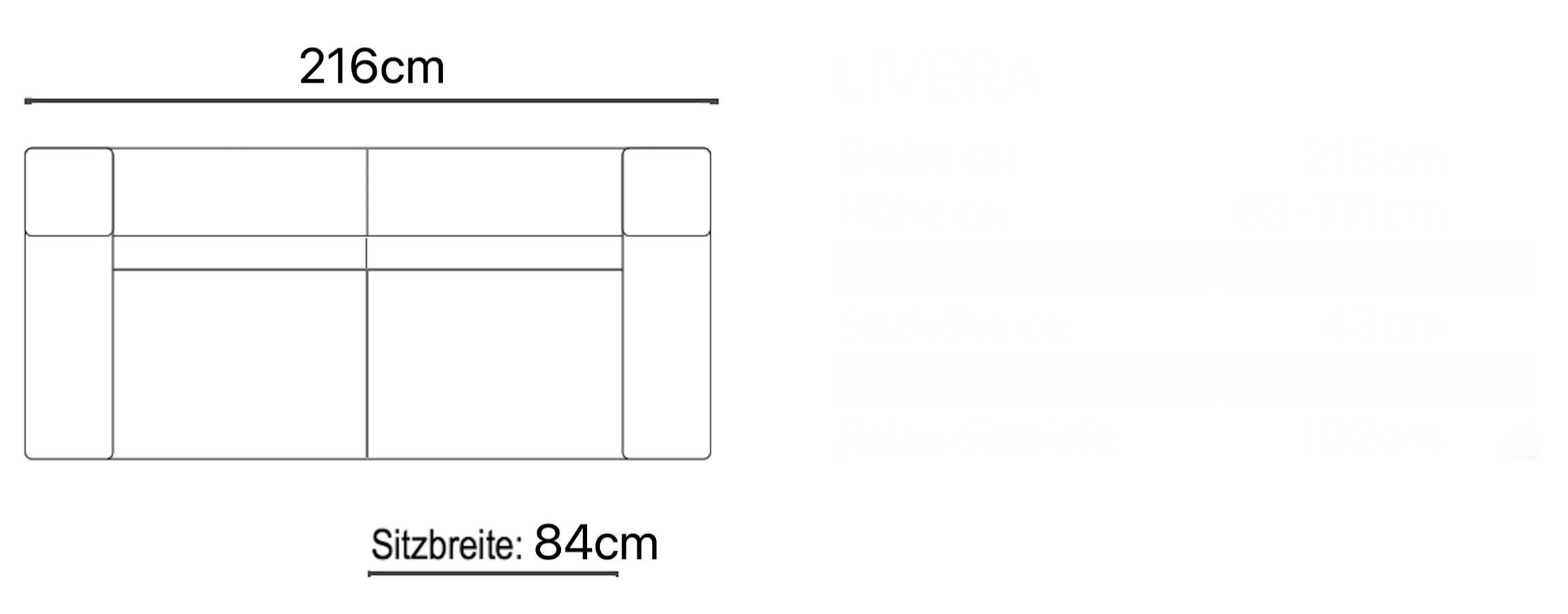 3-местный кожаный диван Sofanella ARCH-00073537 - Вид №5