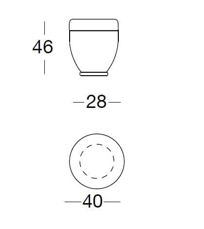 Круглый кожаный пуф Longhi Loveluxe ARCH-00136300 - Вид №5
