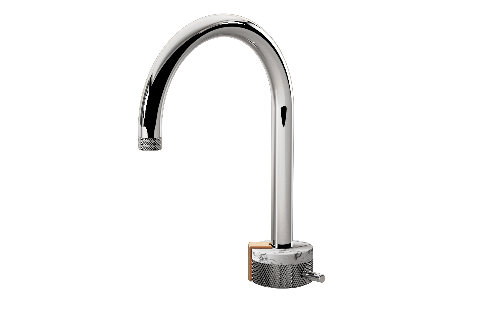 E-11502-R2MW-L2BRG-PC Однорычажный прогрессивный смеситель для раковины - излив 16см GRAFF MOD+