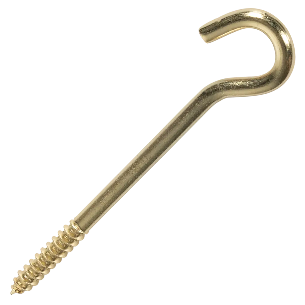 Шуруп-крюк 8x100 мм сталь 2 шт. цвет золото Santreyd STLM-2178493