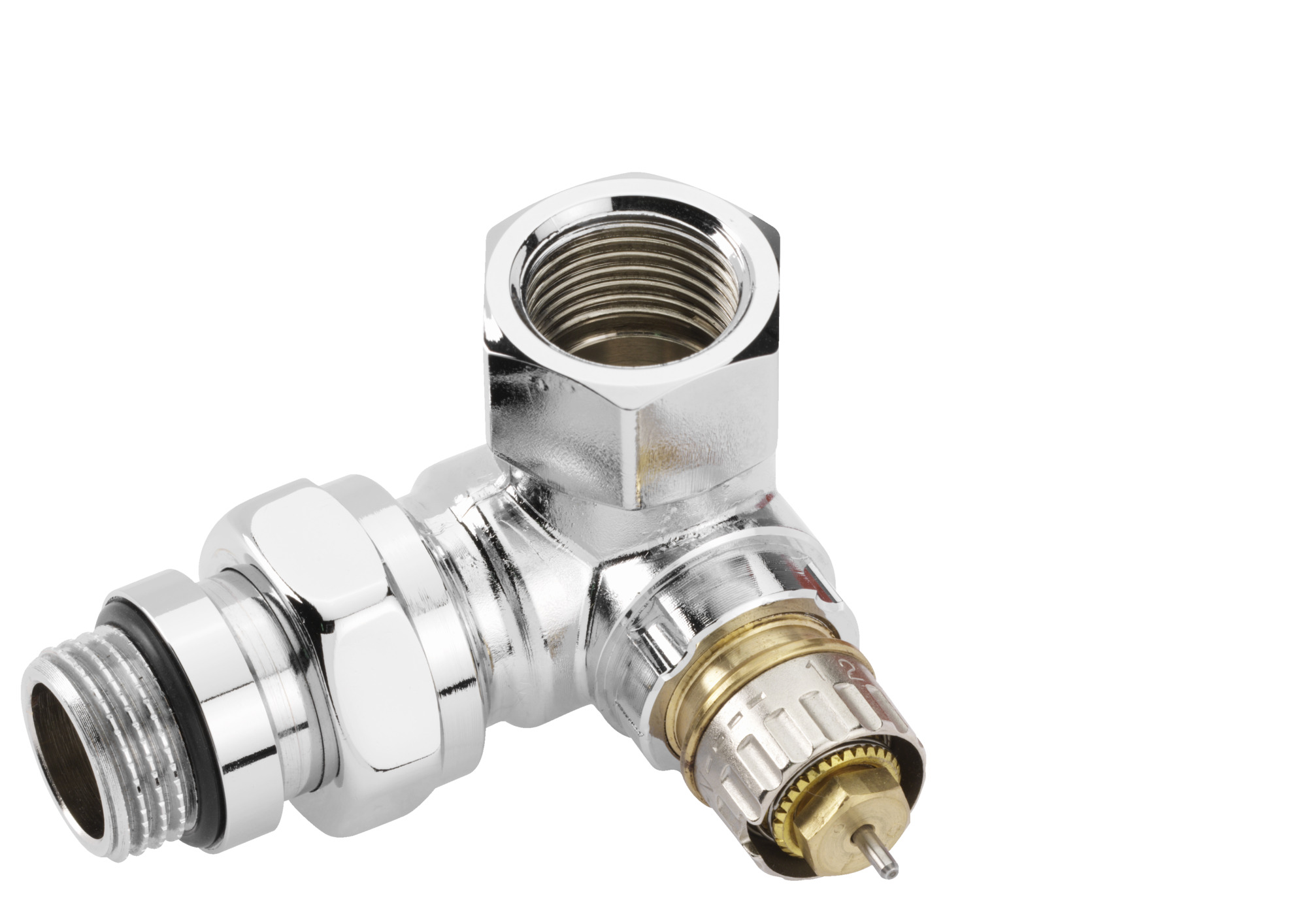 Danfoss Клапан RTR-N/RA-N для двухтрубной системы отопления RTR-N 15 Кл. т-рег. Угл. трехос, лев. 013G7022  - Вид №22