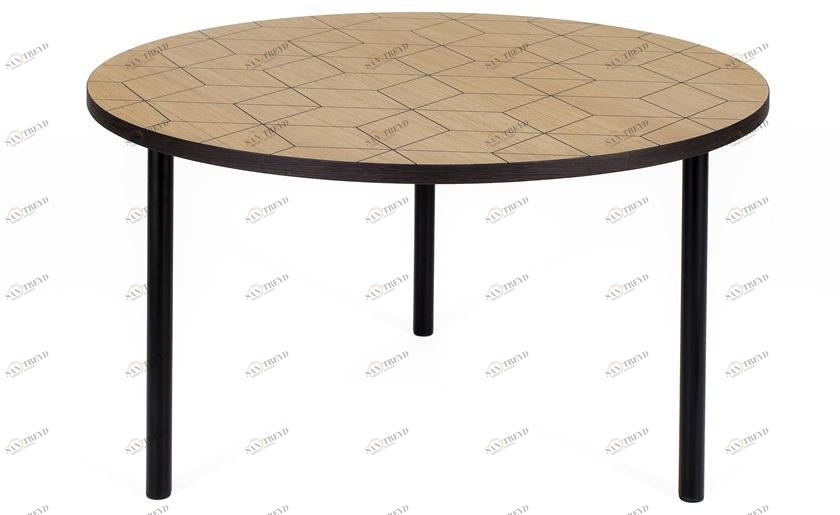 Woodman Круглый журнальный столик из фанерованной древесины Arty 266221301132 
