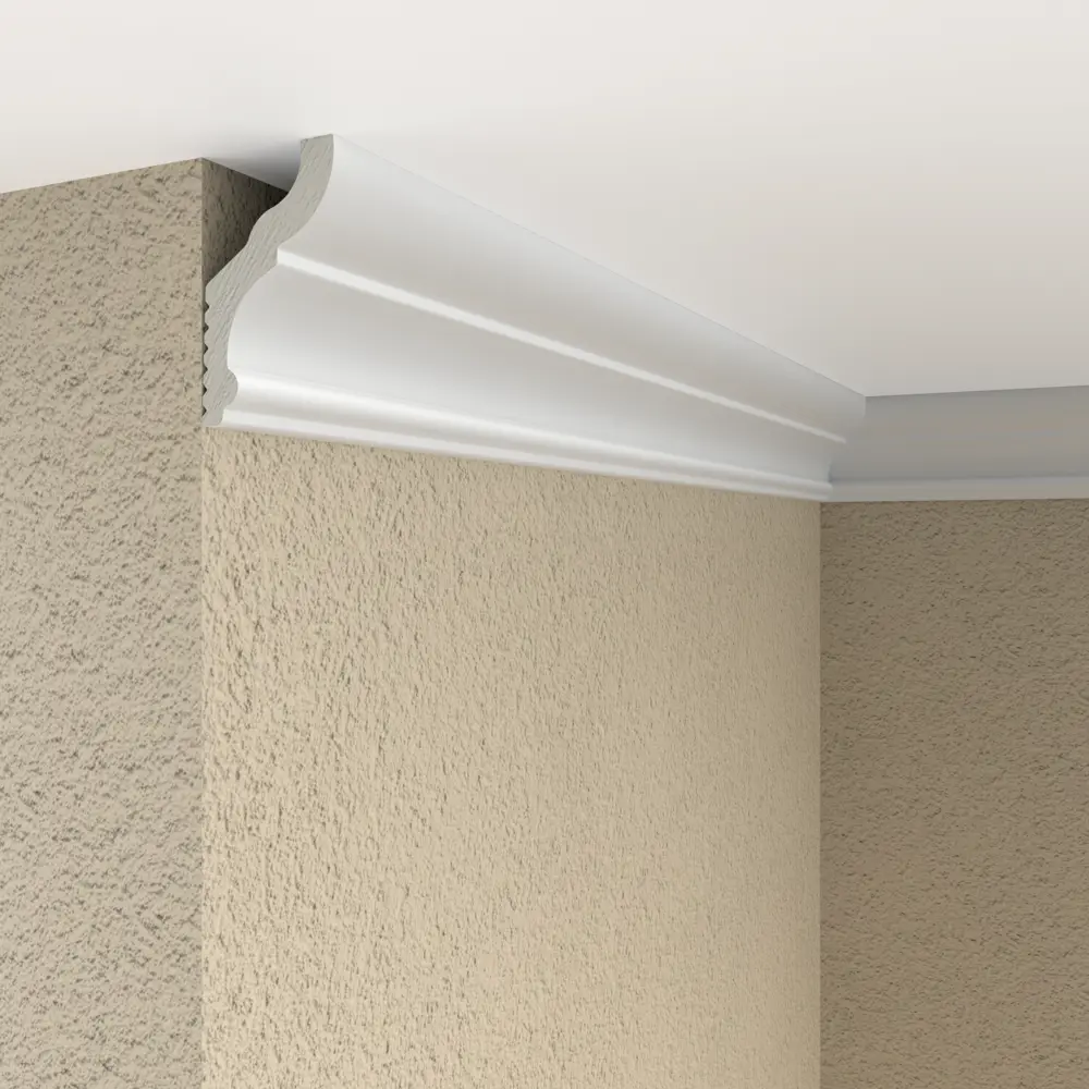 Плинтус потолочный полистирол Format 05015Е белый 26x43x2000 мм STLM-2169015 - Вид №3