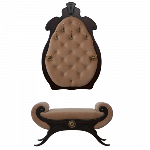 11554,11555 Настенная прихожая Квин Каштан Капучино 2 BOGACHO