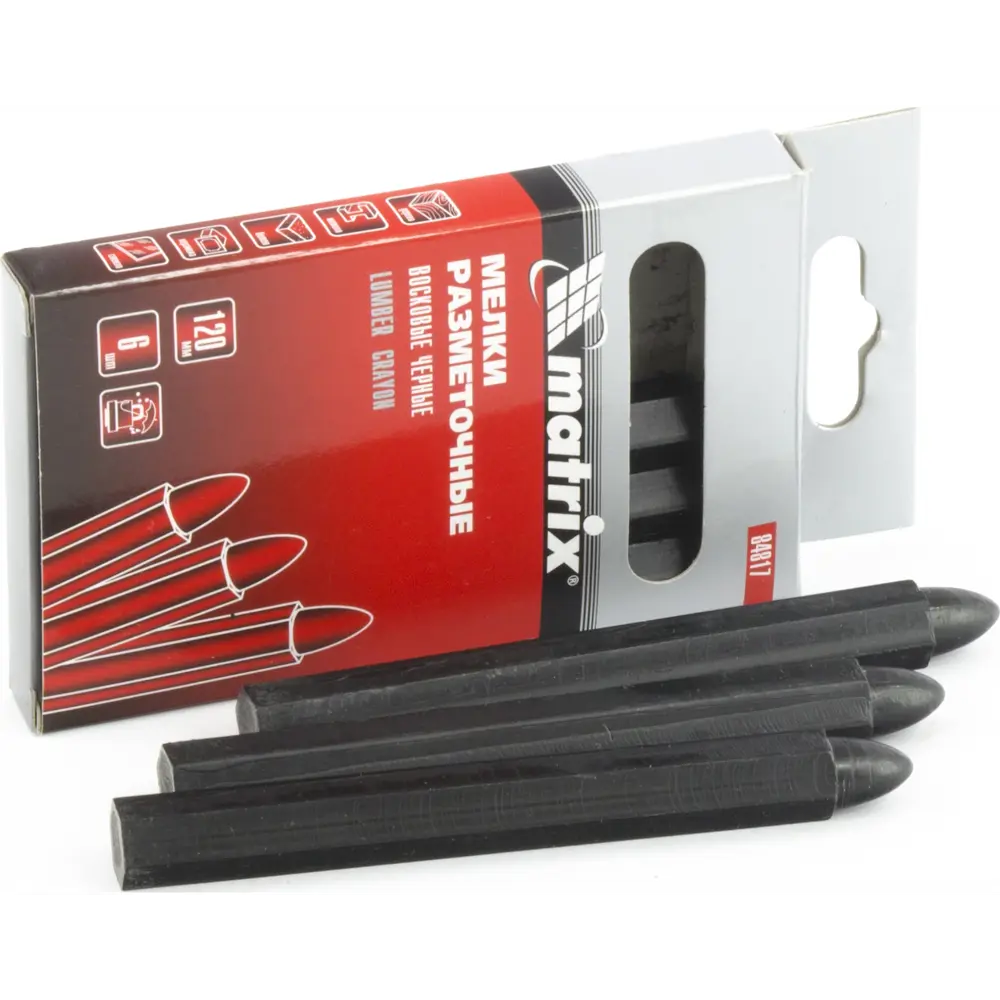 Разметочный мелок Matrix 84817, черный, набор 6 шт 89381159 STLM-1458686 - Вид №2