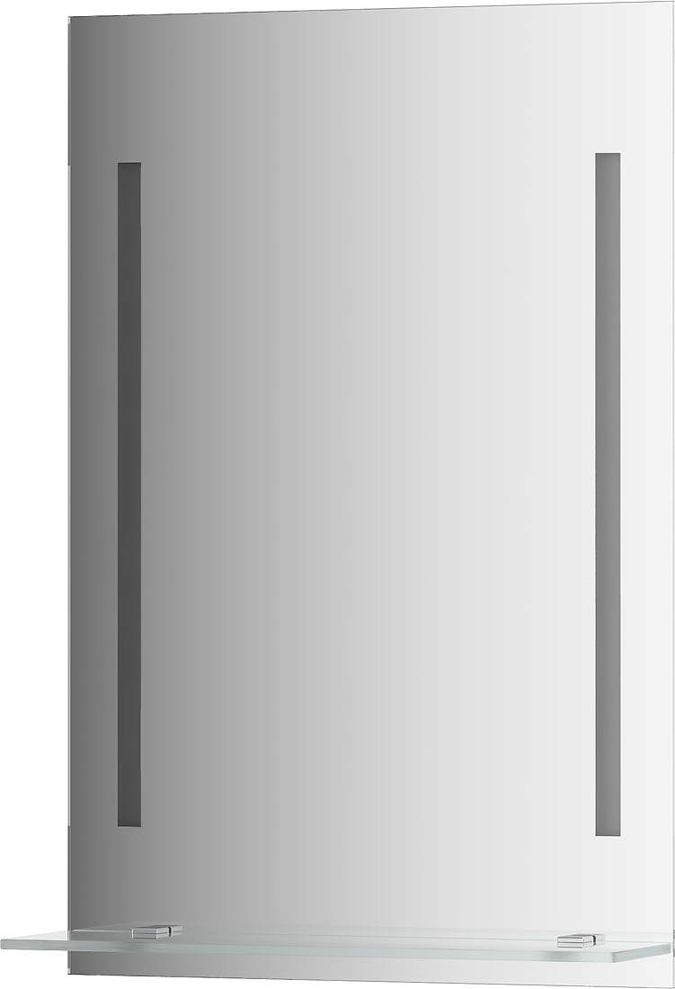 BY 2160 Зеркало с полочкой 50 cm с 2-мя встроенными LED-светильниками 11 W EVOFORM Ledline-S