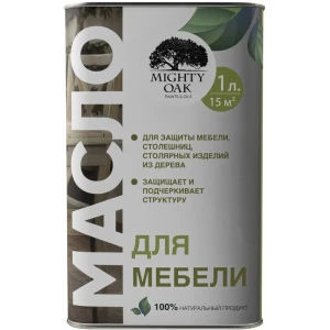 Масло для мебели Mighty Oak цвет прозрачно-медовый 1 л