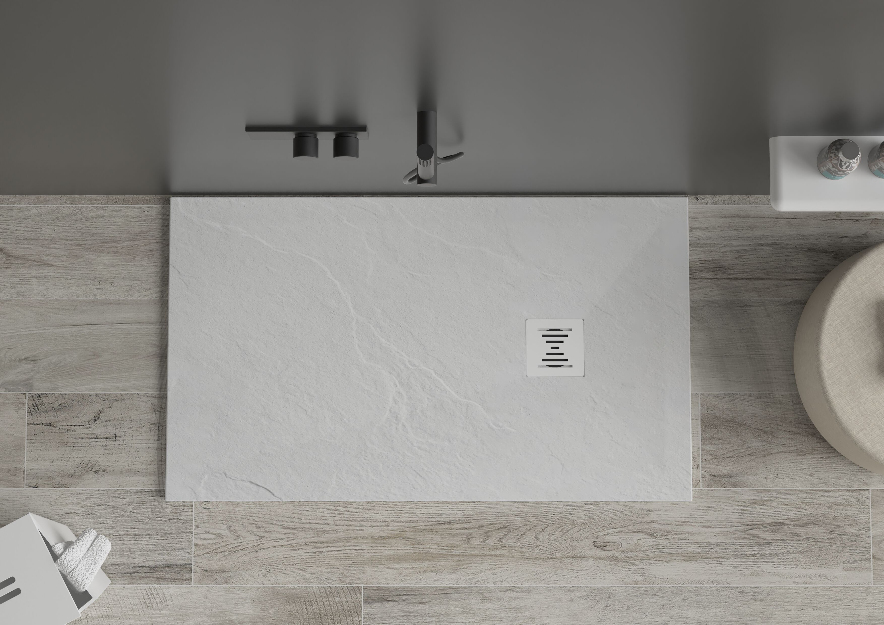 Прямоугольный поддон для душа Mineralmarmo® GSG Ceramic Design ROCK ARCH-00016690 - Вид №2