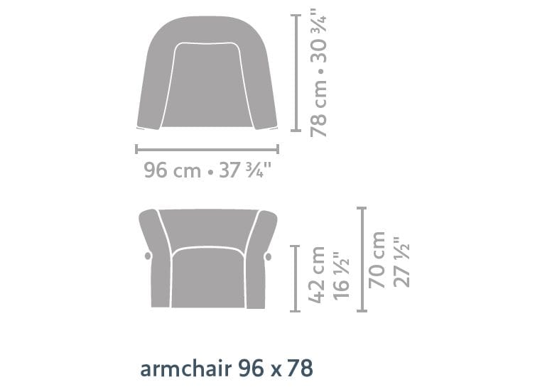 Тканевое кресло с подлокотниками Linteloo Willow ARCH-00125229 - Вид №7