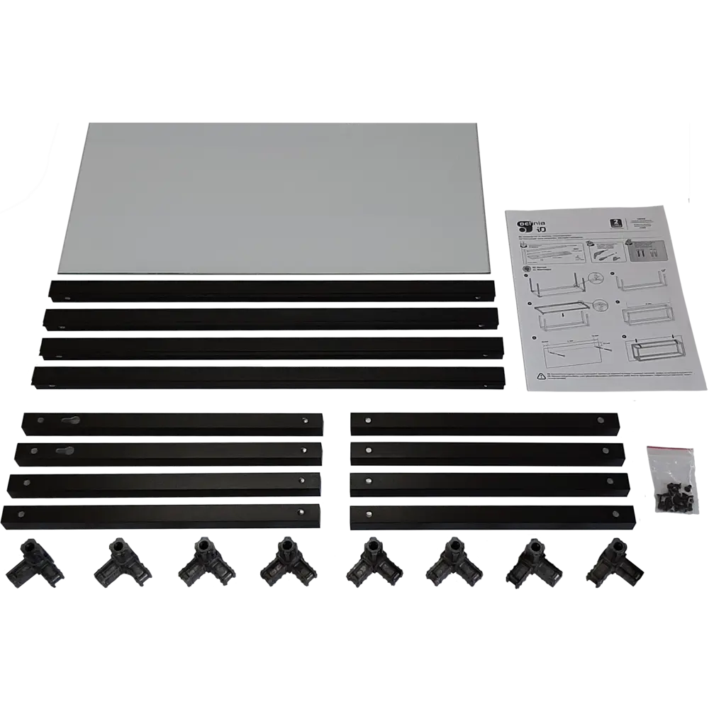 Полка-каркас для кухни 38.4x35x60 см алюминий/стекло DELINIA STLM-2150054 - Вид №5