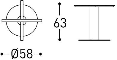 Varaschin Садовый круглый стол из стали Big 136l - Вид №7