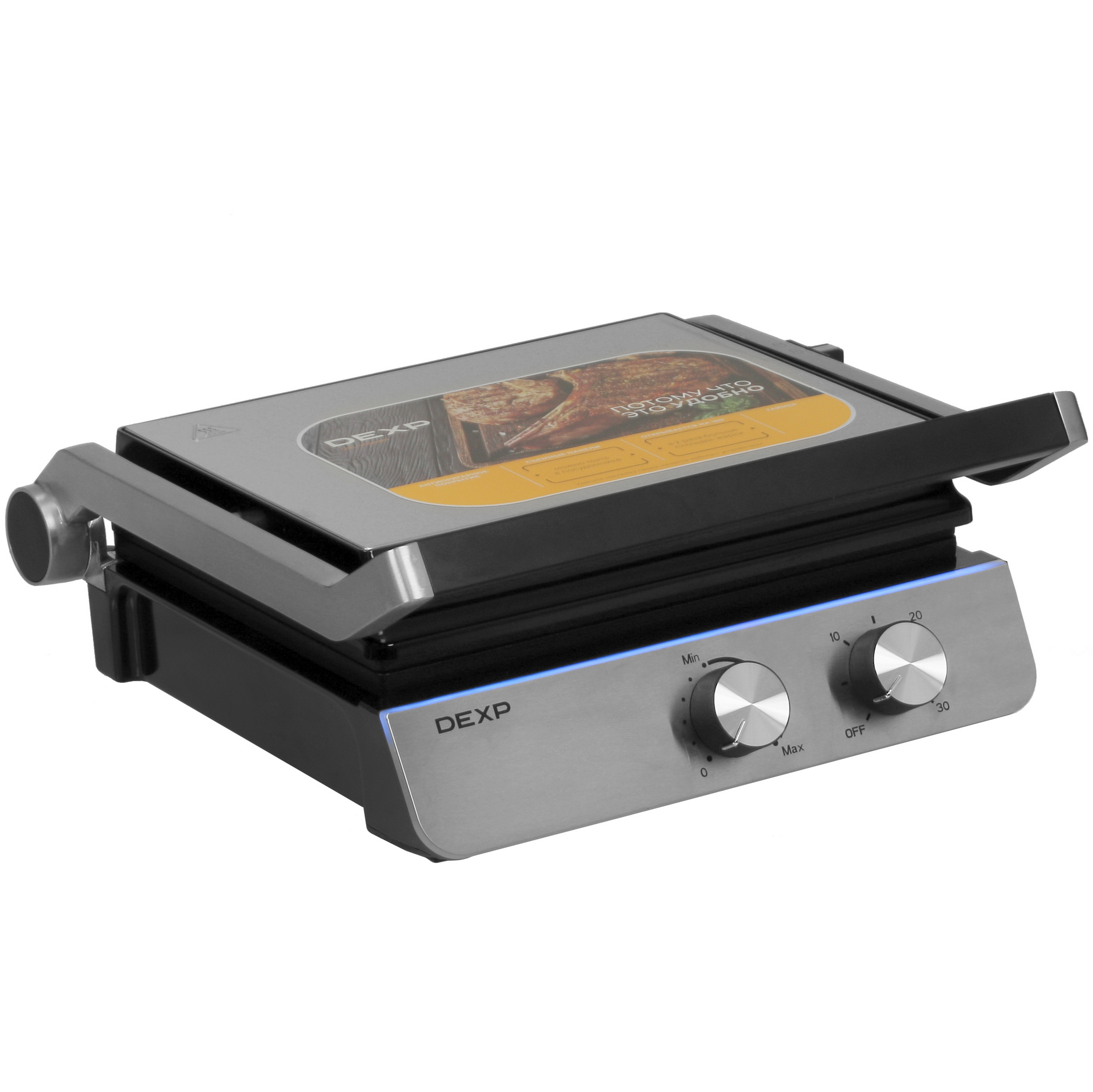 5409523 Гриль DEXP GRL-2000BR серебристый STDN-0092540