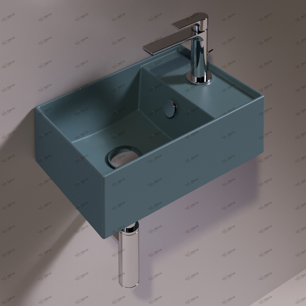 AG40NAVYMATT Подвесная раковина настенная прямоугольная Simas Agile