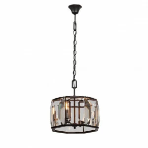 Подвесная люстра Vitaluce V5215-1/4 VITALUCE ДИЗАЙНЕРСКИЕ 328105 Черный;прозрачный;серый