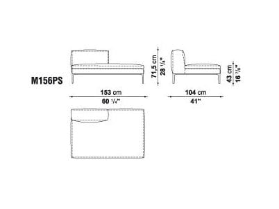 Угловой диван из ткани B&B Italia Michel ARCH-00050009 - Вид №32