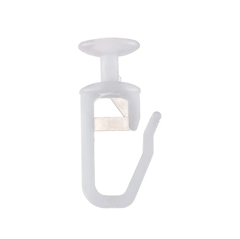 Крючок для штор Atlant 10 см пластик цвет белый 10 шт АРТ-ДЕКОР STLM-2059780