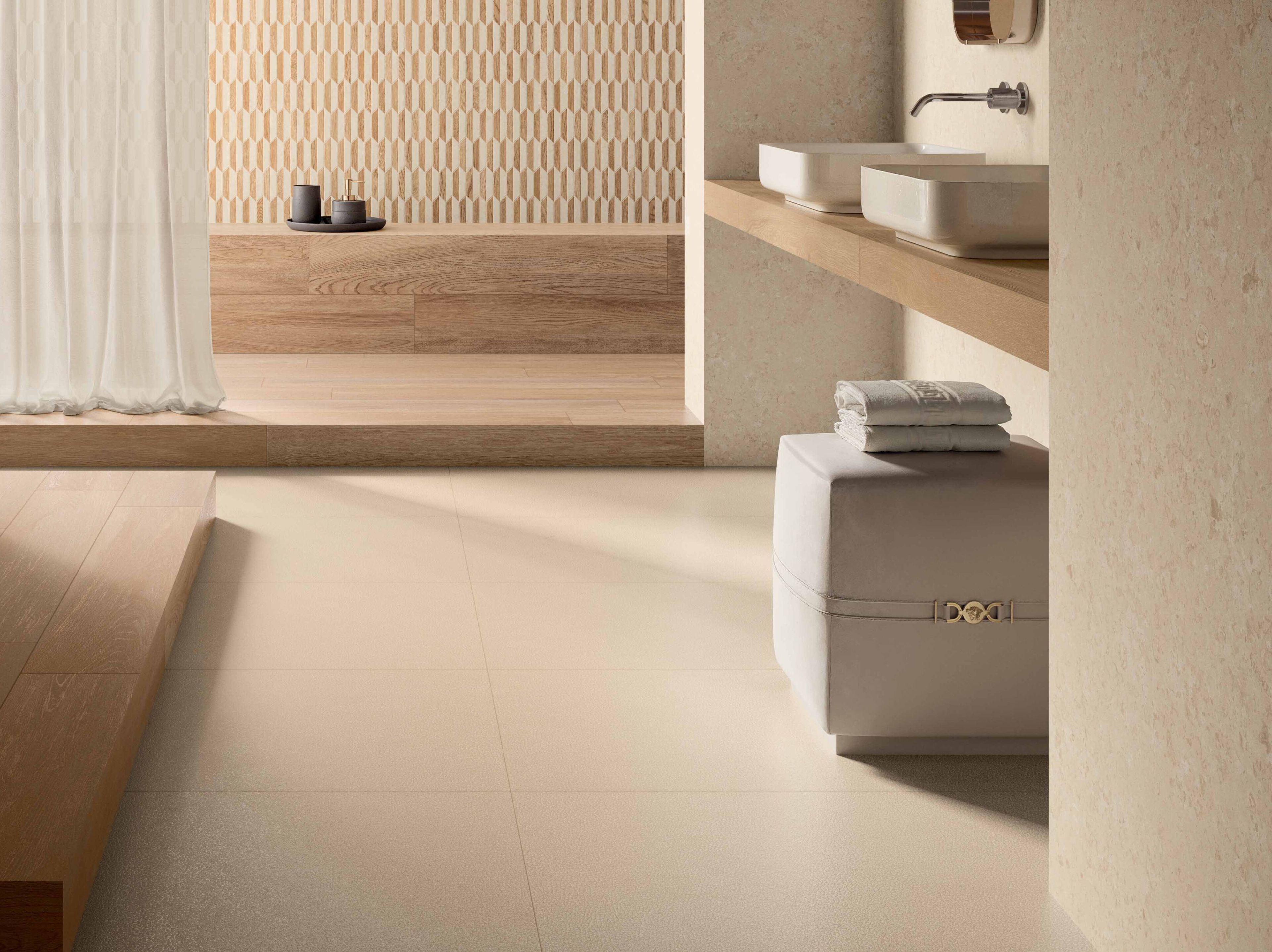 Напольное / керамогранит с эффектом кожи Versace Ceramics Leatherwood ARCH-00079325