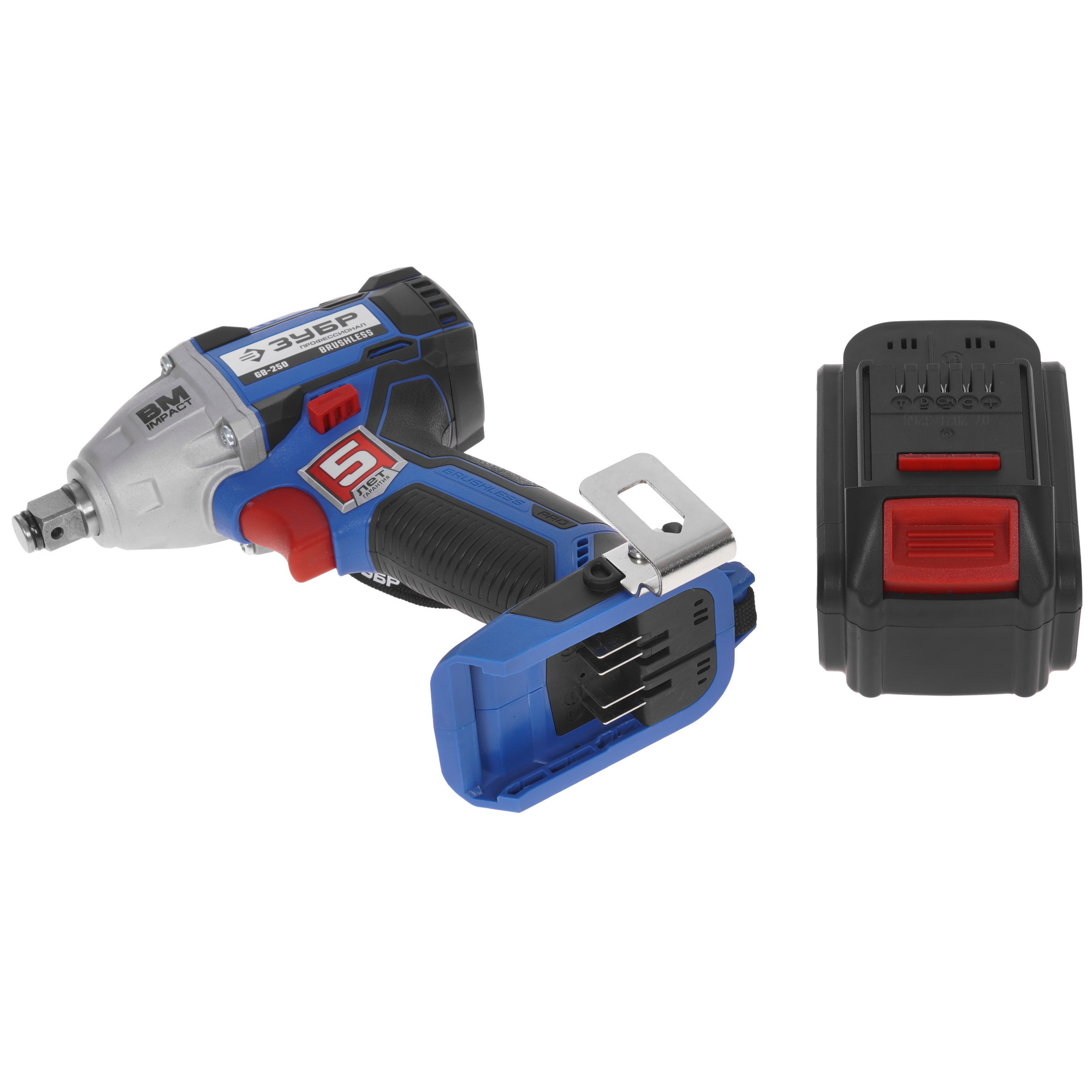 Гайковерт Зубр GB-250-42 20V MAX LITHIUM PRO 9909107 STDN-0121047 - Вид №5