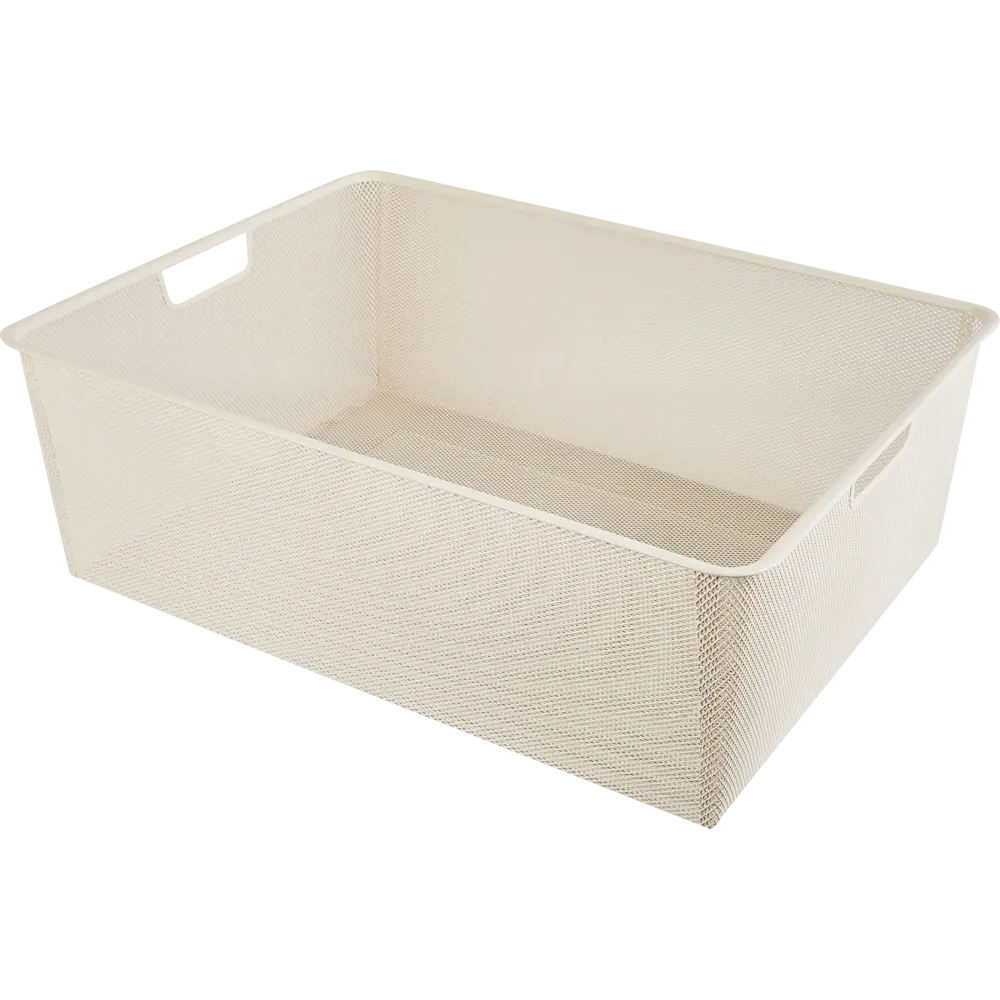 LARVIJ Корзина для системы хранения 55.5×18.5×41 см бежевая 84804135 STLM-0055428