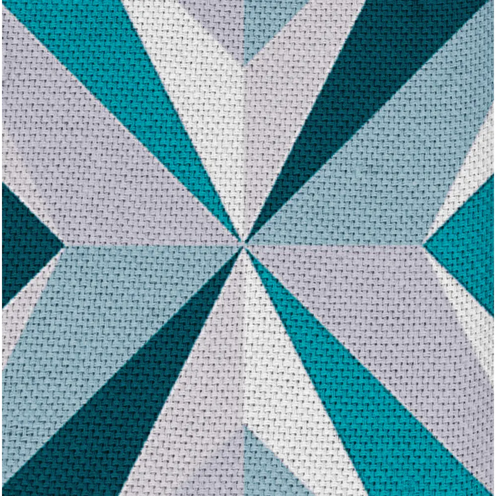 Штора на ленте для кухни «Ромбы» 145x180 см цвет мультиколор LINEN WAY STLM-2185791 - Вид №1