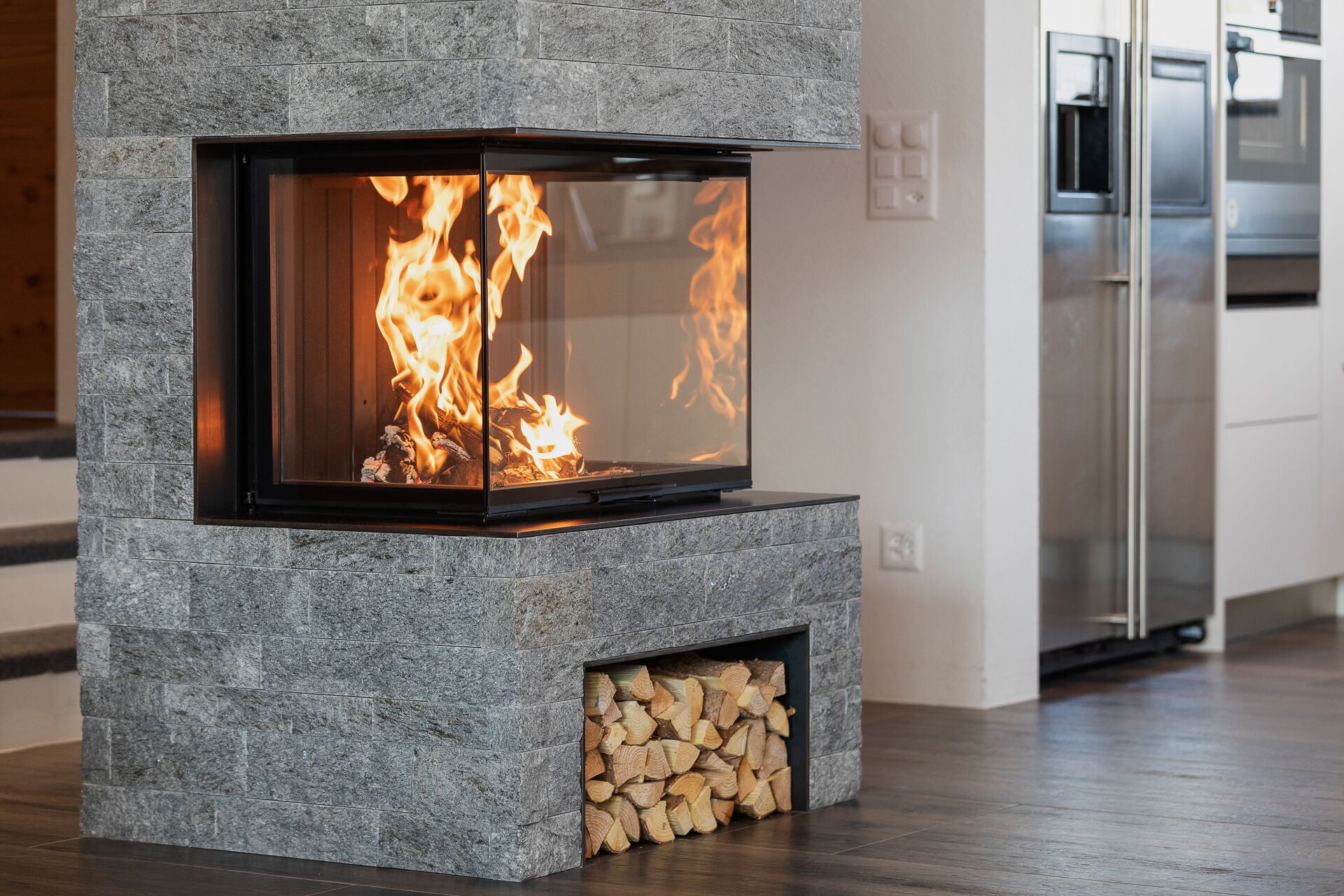 Стальной дровяной камин с тройным фасадом RÜEGG RIII ARCH-00053202 - Вид №12