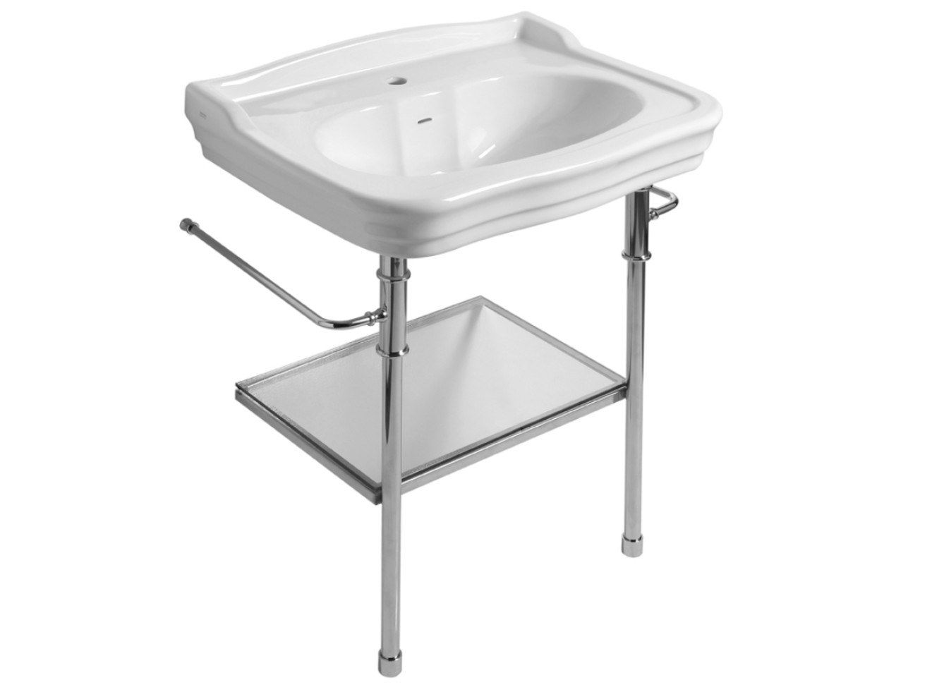 Металлическая консоль для умывальника с держателем для полотенец Olympia Ceramica Империя ARCH-00061170