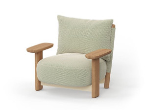 Тканевое садовое кресло с подлокотниками