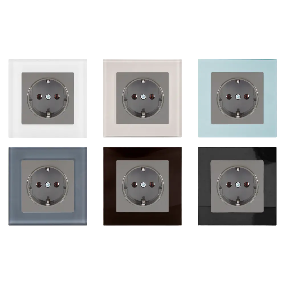 Розетка встраиваемая Werkel с заземлением, цвет серо-коричневый STLM-2008643 - Вид №1