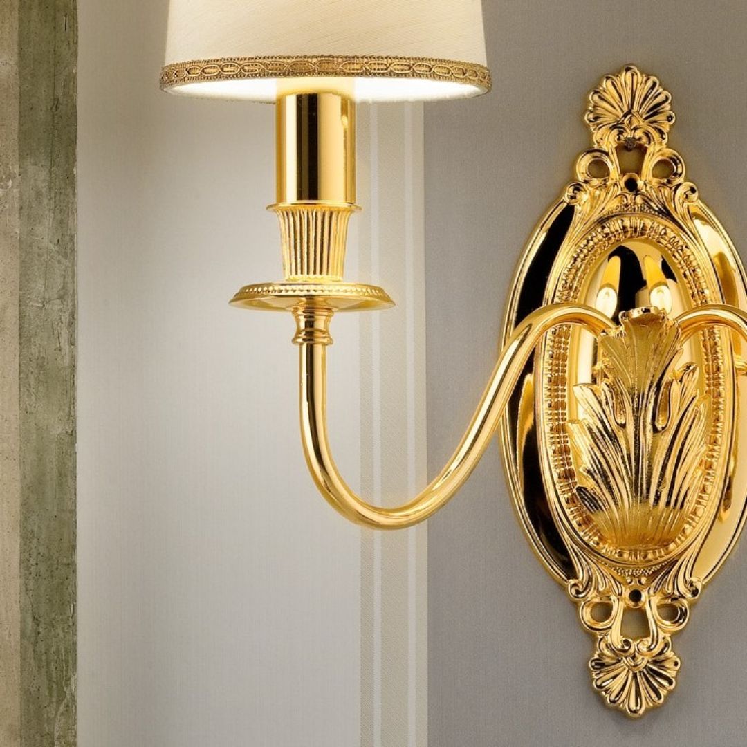 Masiero VE 1074 A3 gold plated бра 116738 - Вид №1