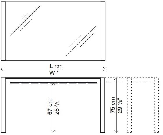 Kristalia Раздвижной стол из алюминия и стекла Sushi sun-id-1395190 - Вид №5