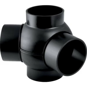 GEBERIT 367.362.16.1 Крестовина шаровая Geberit PE 88,5°, соединения 135° смещенные