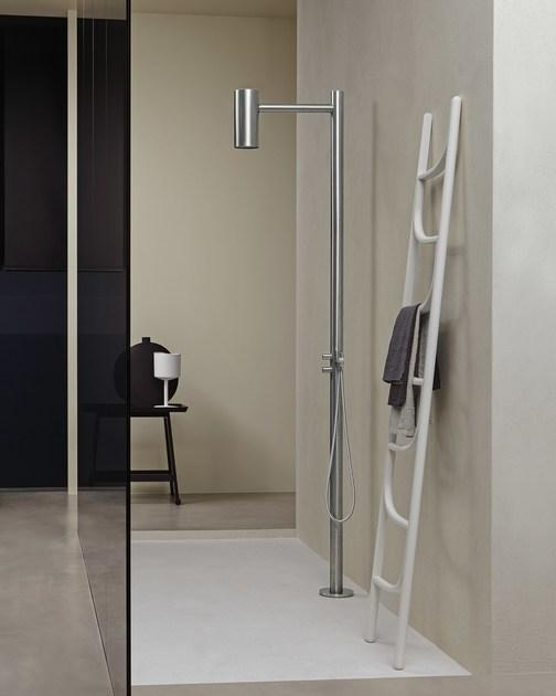 Antonio Lupi Design Напольная душевая стойка из нержавеющей стали с душевой лейкой Shawà Antoniolupi sun-id-1449210 - Вид №7