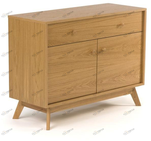 Woodman Комод из фанерованной древесины с распашными дверцами Kensal 104214001012 