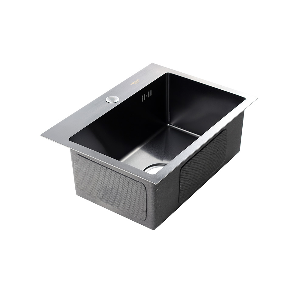 Мойка H5138BF MELANA ProfLine 3,0/200 ГРАФИТ врезная прямоугольная H5138BF  - Вид №1