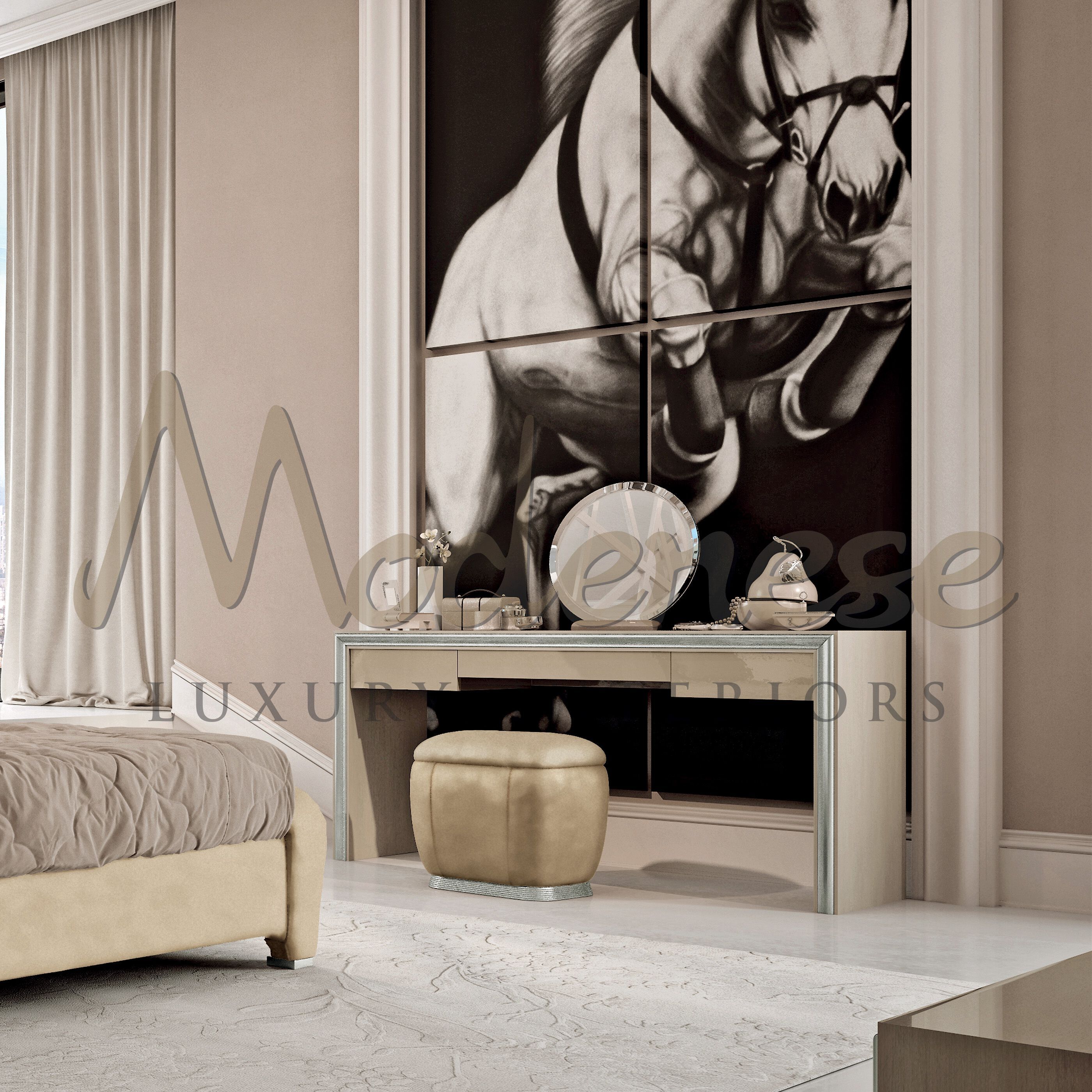 Прямоугольный пуф из ткани Modenese Luxury Interiors VELVET ARCH-00041937 - Вид №3