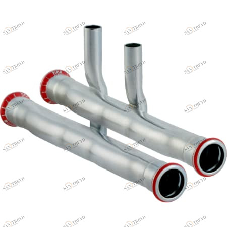 GEBERIT 24003 Крестовина Geberit Mapress из углеродистой стали, для подключения радиатора к подающему и обратному трубопроводу 