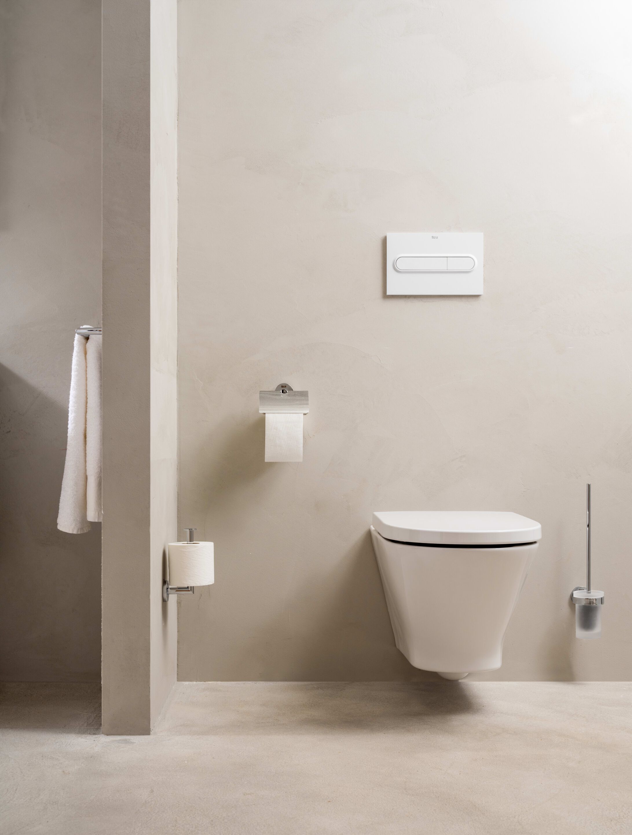 Металлическая настенная туалетная щетка Roca Compas ARCH-00040751 - Вид №2