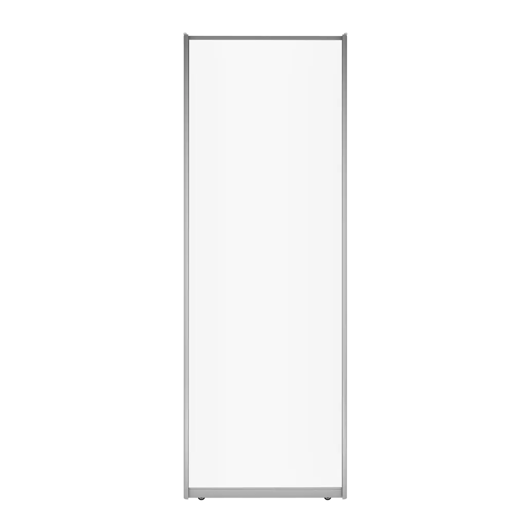 Дверь-купе SPACEO 2255x904 мм высота проема 2300 мм ЛДСП цвет белый/матовое серебро широкий профиль Spaceo home STLM-2098389 - Вид №1