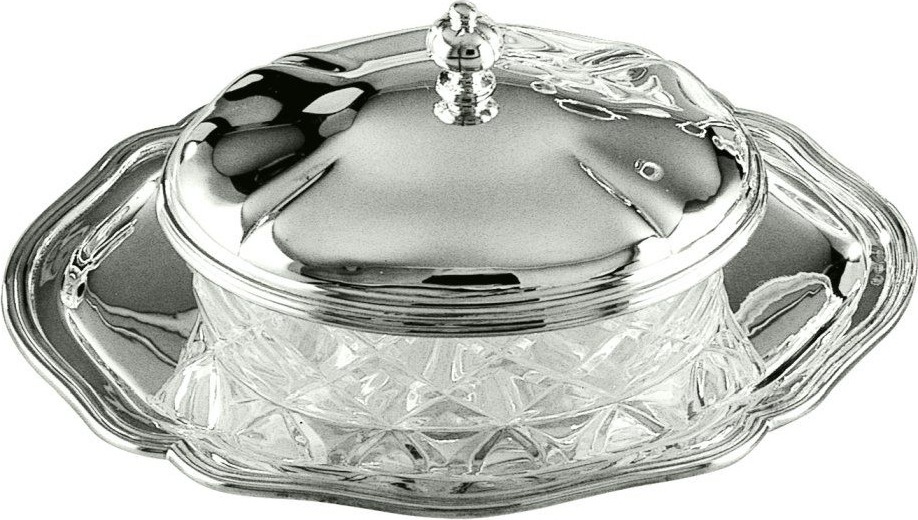10638865 Schiavon Чаша для сыра овальная Schiavon "Барокко" 16Х13см (посеребрение) Посеребрение 