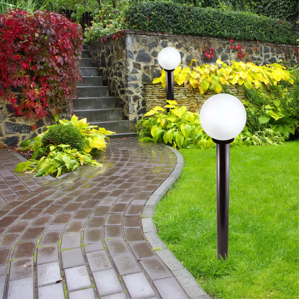 Стойка для уличных светильников Apeyron 100 см, медь цвет черный STLM-2168779 - Вид №5