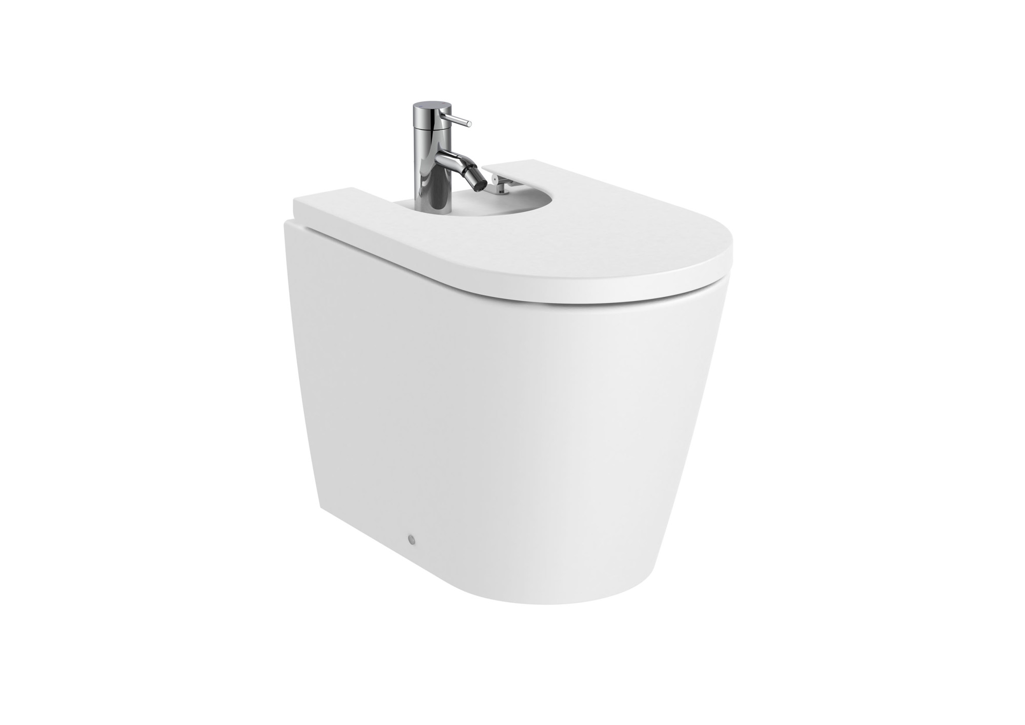 AZ57521620 ROUND - Биде настенное с мягкой крышкой ROCA Inspira 