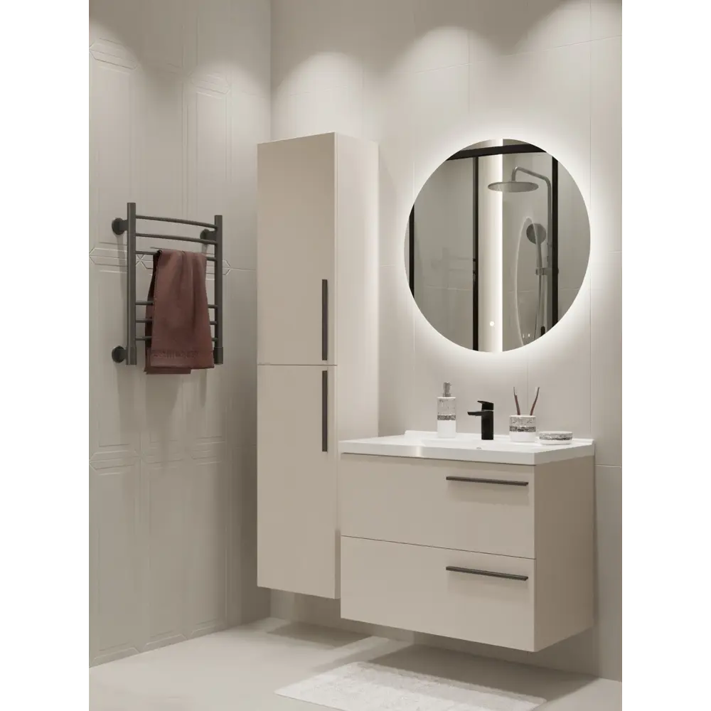 Плитка настенная Керамин Сонет 7С 25x75 см 1.69 м² матовая цвет серый STLM-2098263 - Вид №7