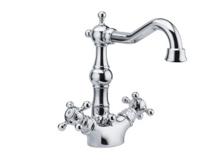 Смеситель для раковины с автоматическим сливом