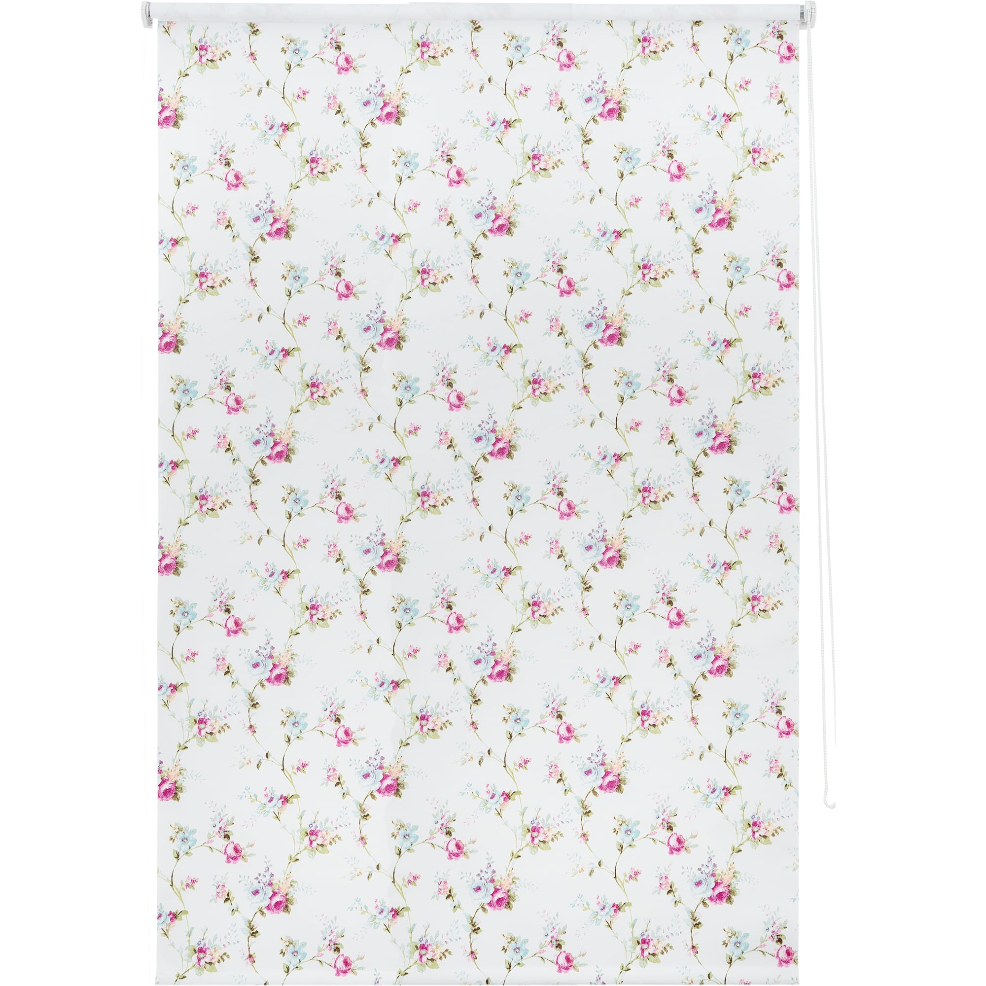 82028963 Штора рулонная «Цветы», 70х160 см, цвет белый Santreyd 