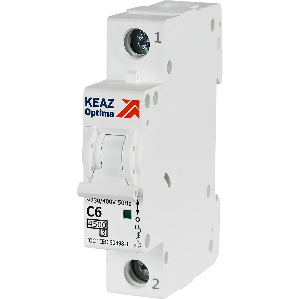 Автоматический выключатель КЭАЗ Opti Din BM63 1P 6А для надежной защиты электросети 89206669 STLM-1112539