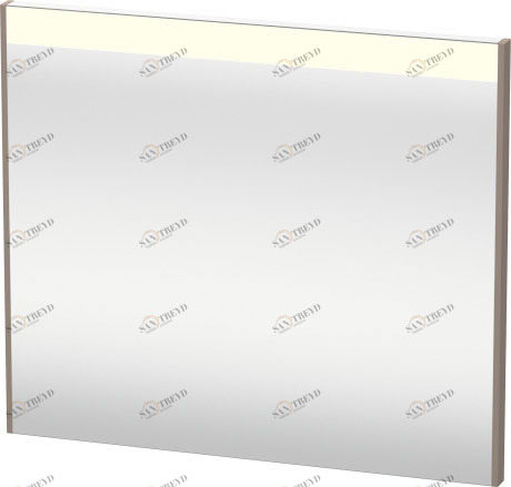 BR700204343 Brioso Зеркало с подсветкой Базальт матовый, декор Duravit