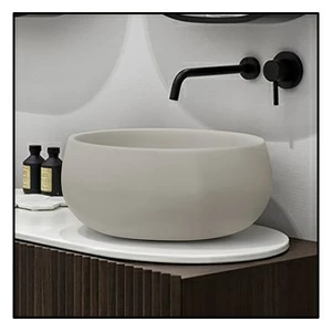 BATOPM Накладная раковина на столешницу  круглая Ceramica Cielo