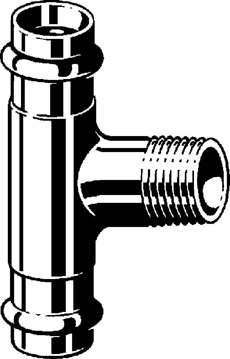 281 328 Модель 2217.1 Трубопроводные системы  Sanpress  Тройники Santreyd  - Вид №1